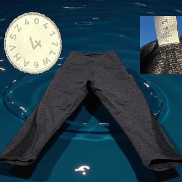 Lululemon Women's Gray Activewear Skinny Leg Pull-On Yoga Capri Pants Size 4 EUC - Picture 1 of 9